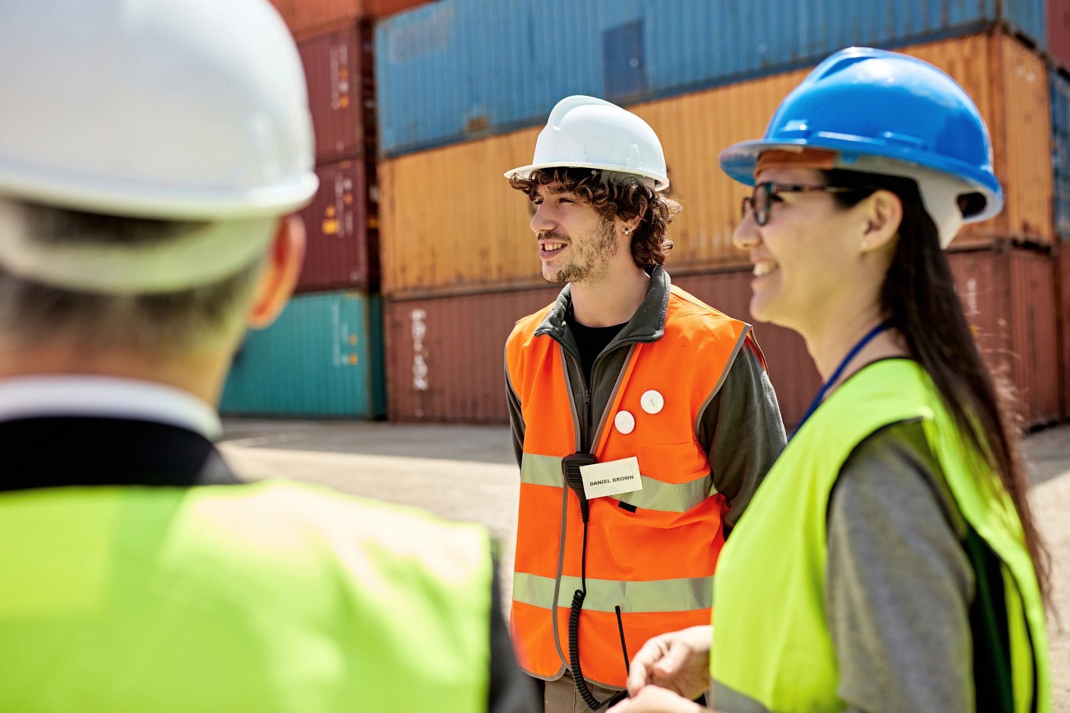 Team discussing shipping operations and support planning